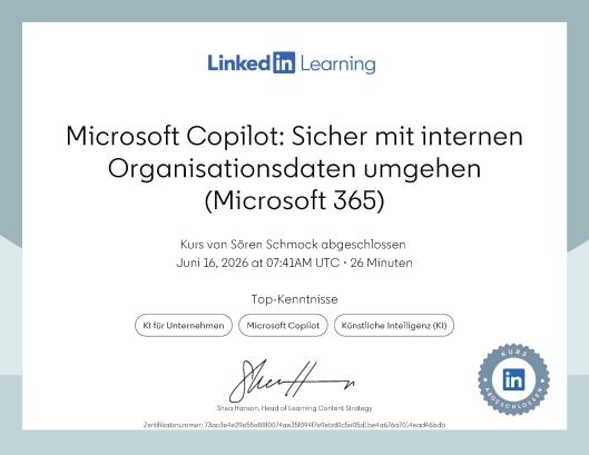 Microsoft Copilot: Sicher mit internen Organisationsdaten umgehen (Microsoft 365)